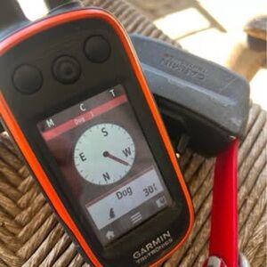 Garmin Handheld GPS Navigator in Black and Orange Trim